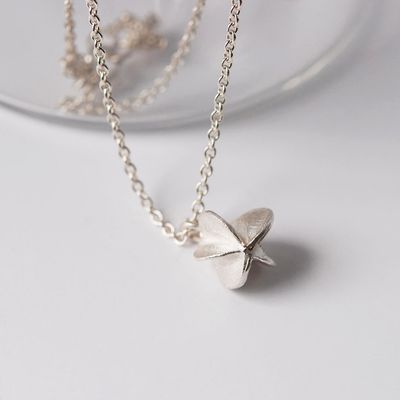 Pendentif en argent sur chaîne