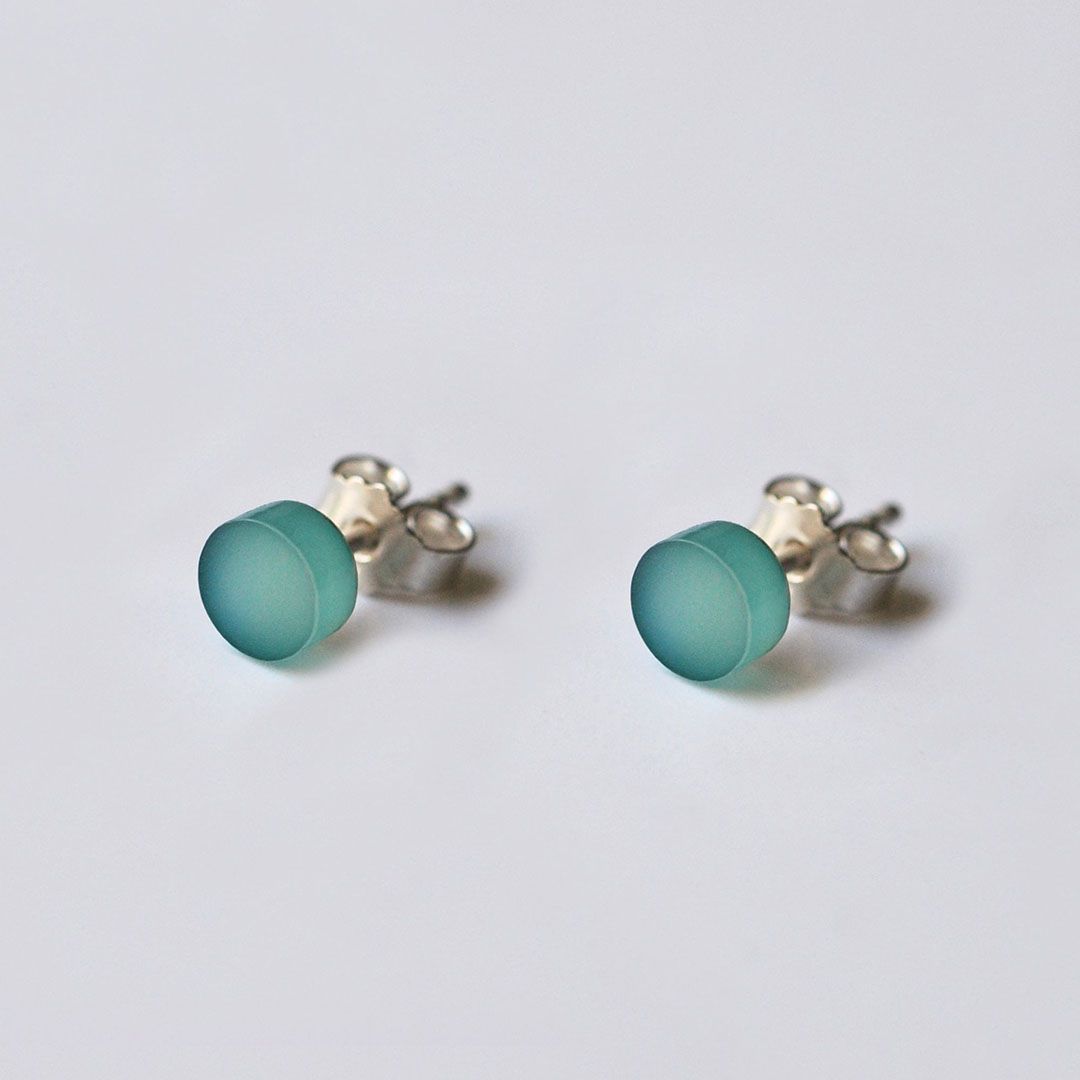 Boucles d'oreilles rondes en plexiglas 
