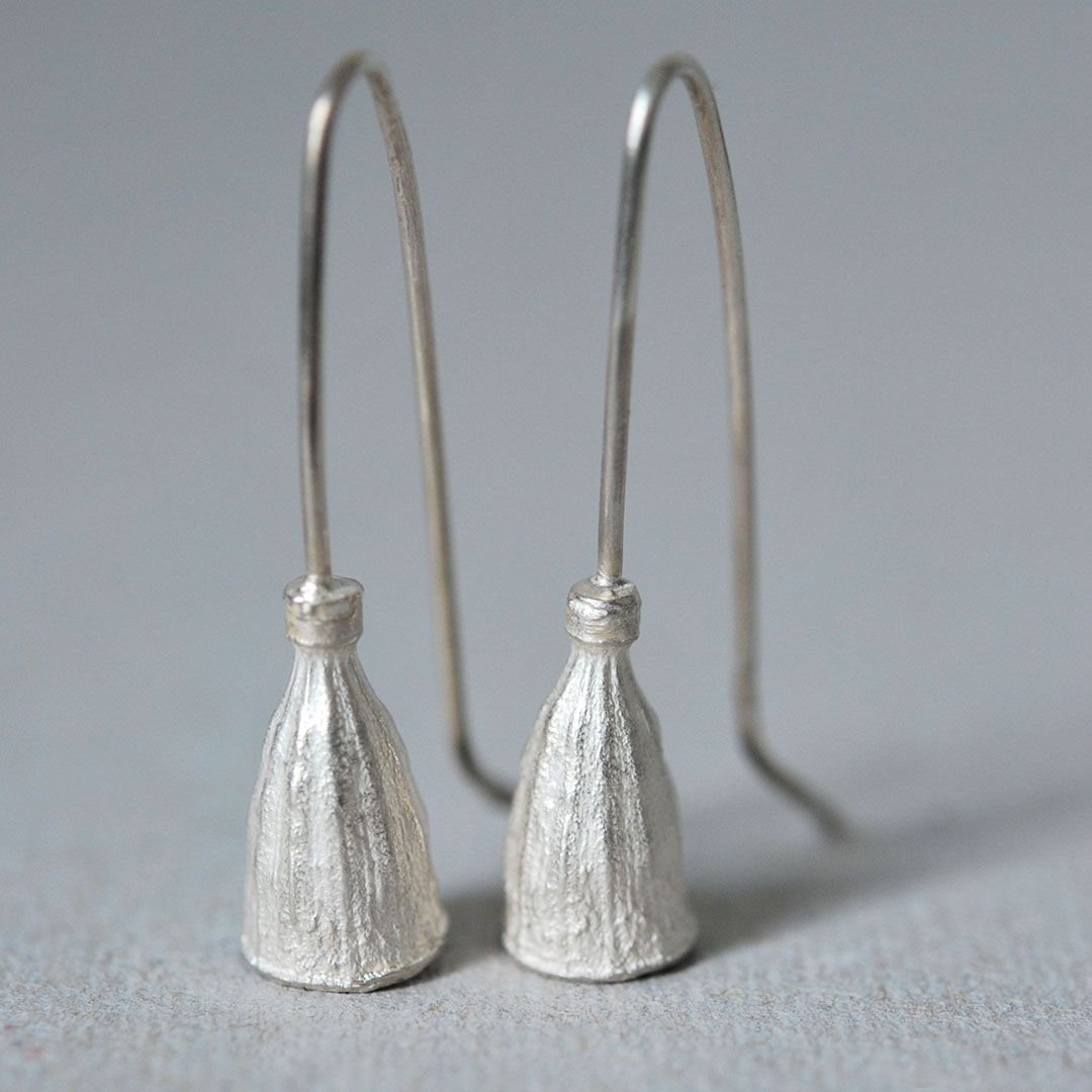 Boucles d'oreilles Pavots en argent 925