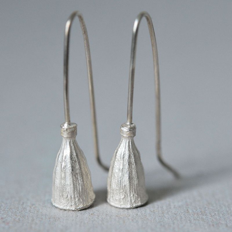 Boucles d'oreilles Pavots en argent 925