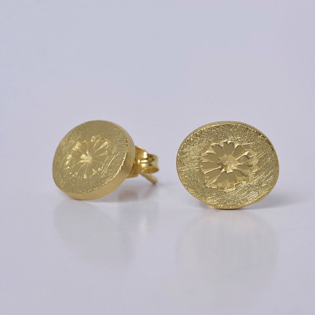 Boucles d’oreilles FLEUR – Plaqué Or 3 microns
