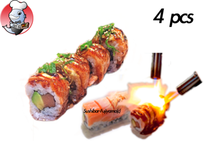 585. Alaska Roll Flambiert 4st