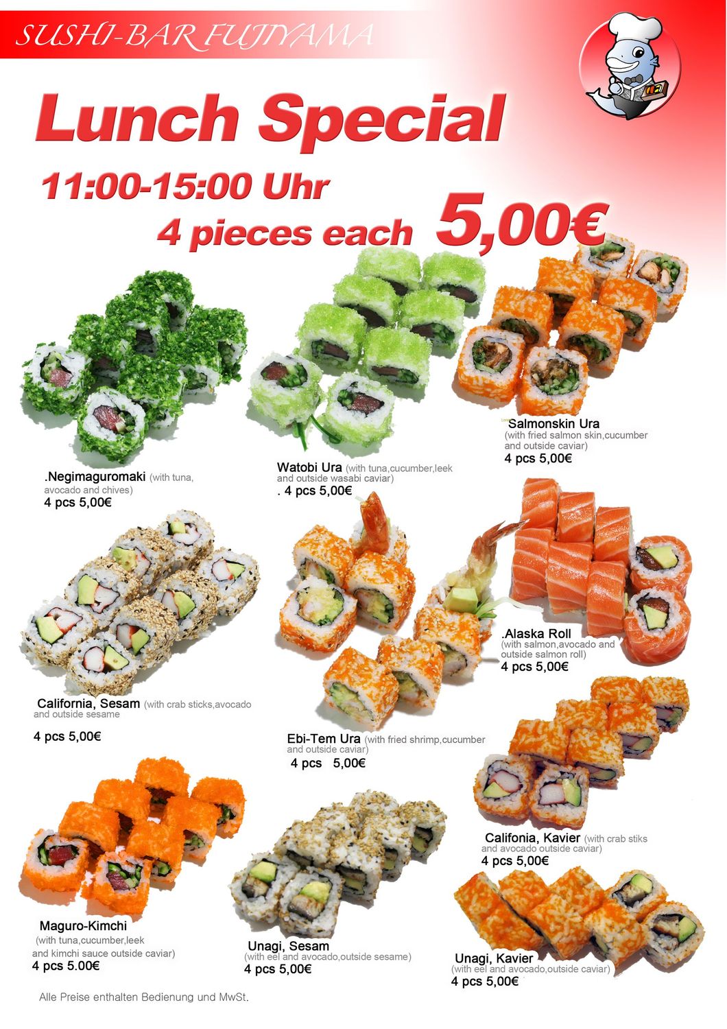 117. Neu Mittags ANGEBOT 11:00-15:00 Uhr