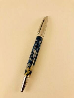 Chrome Duchess in Blue Flake acrylic