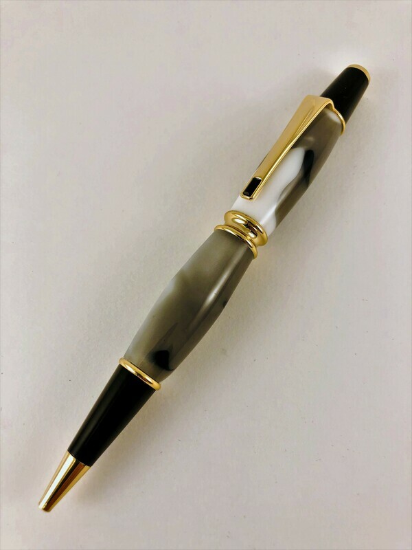 Gold Patrizo in Silver/White acrylic