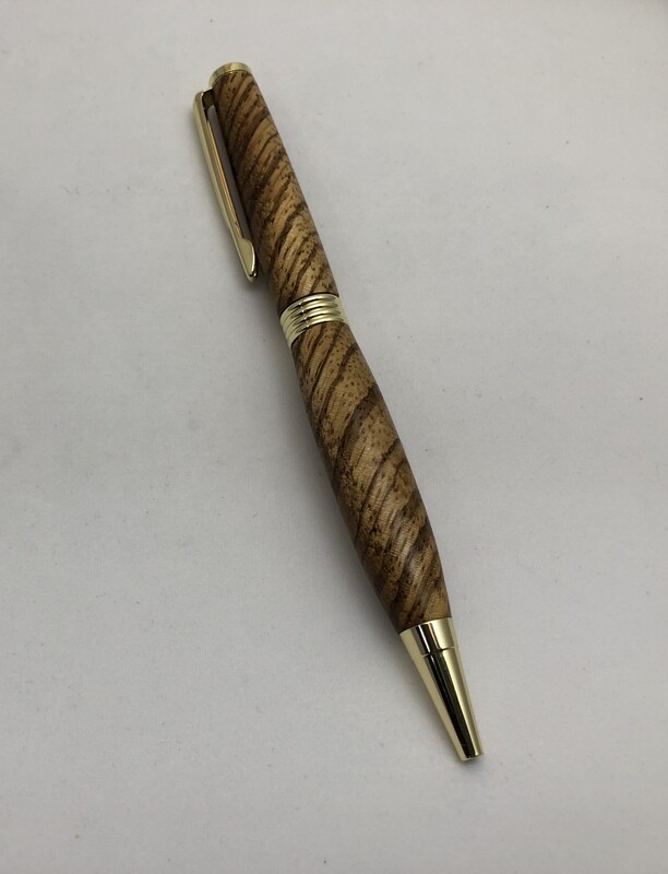 Gold Trimline in Zebrawood