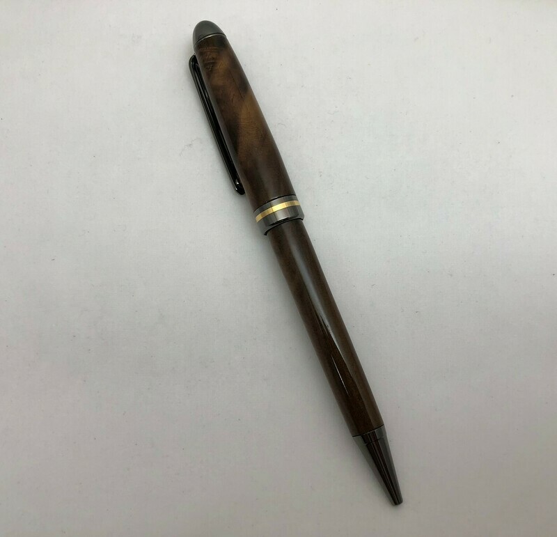 Gun Metal Designer in Walnut Burl