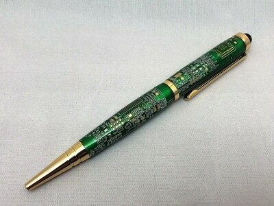 Tech Pen Green Circuitboard