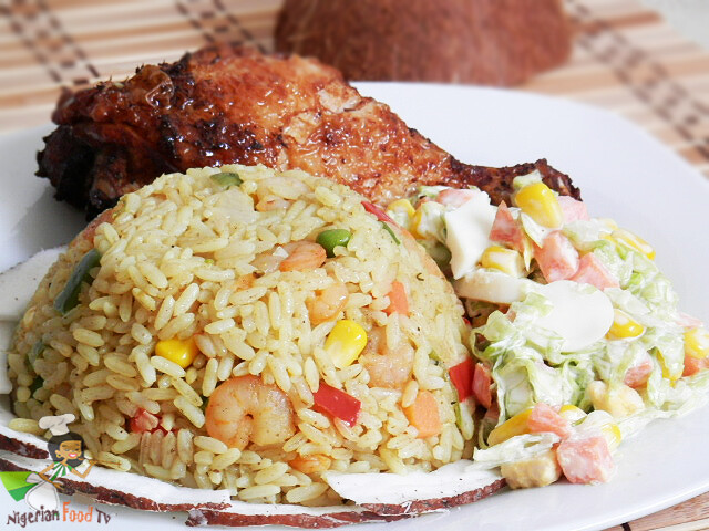 Kokosrijst (Kokosrijst met Coleslaw
