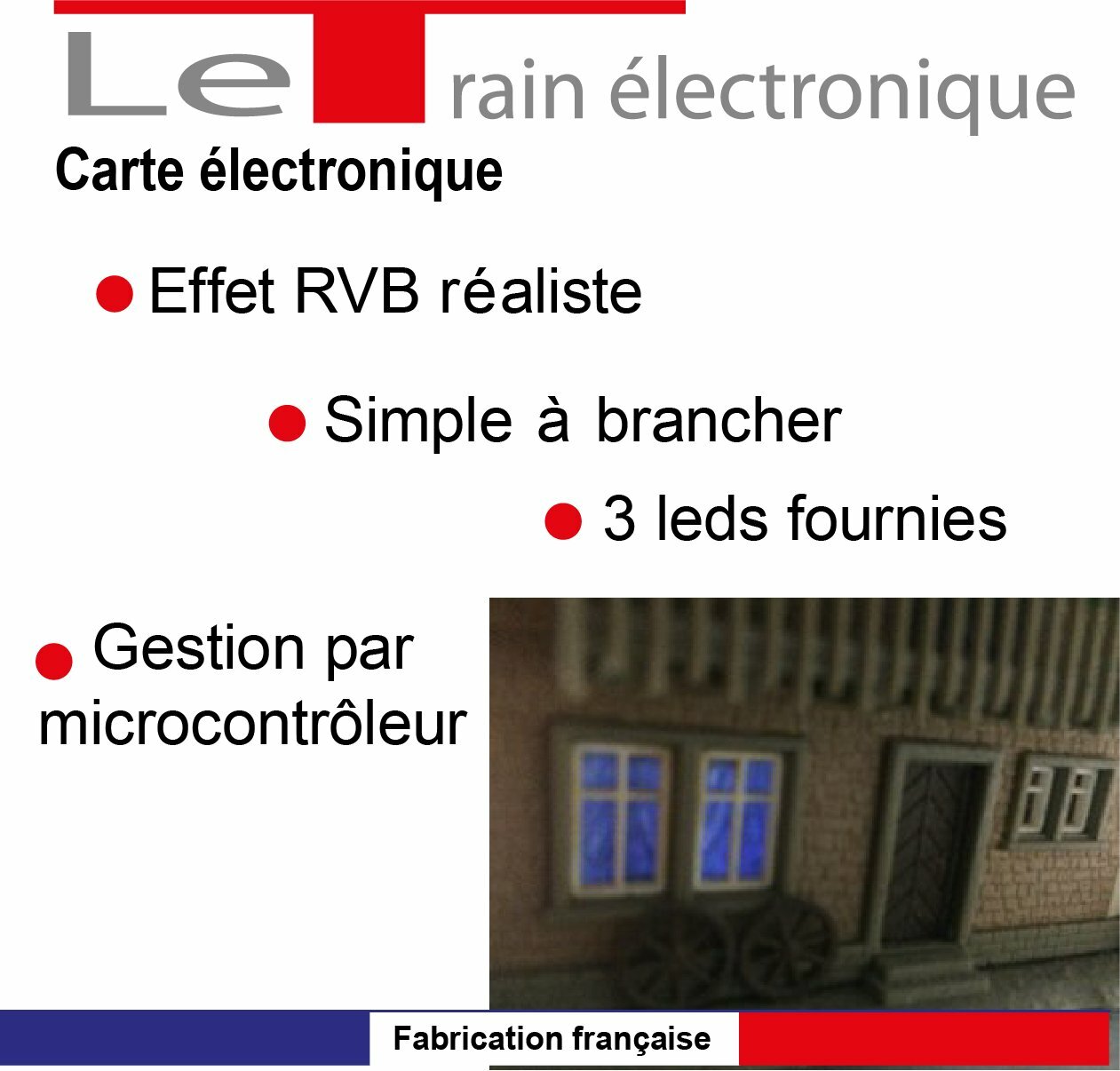 Simulation des effets lumineux émis par un téléviseur allumé.
