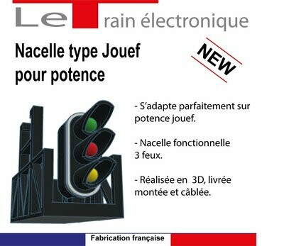 Nacelle pour potence type Jouef