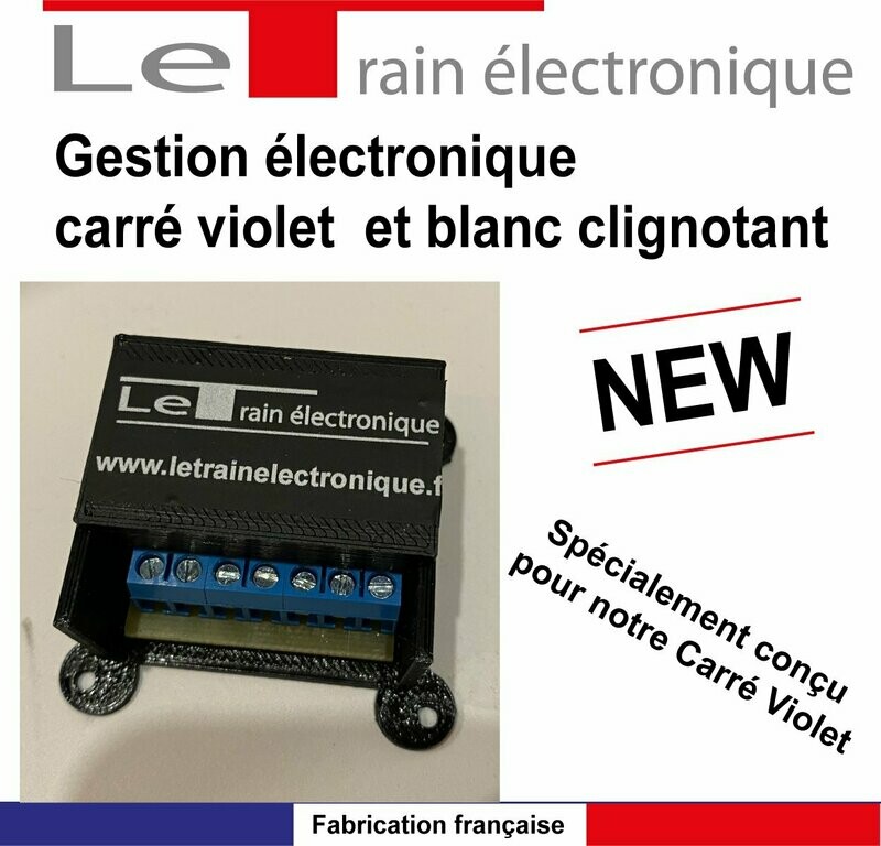 Gestion électronique du  carré violet  / blanc clignotant