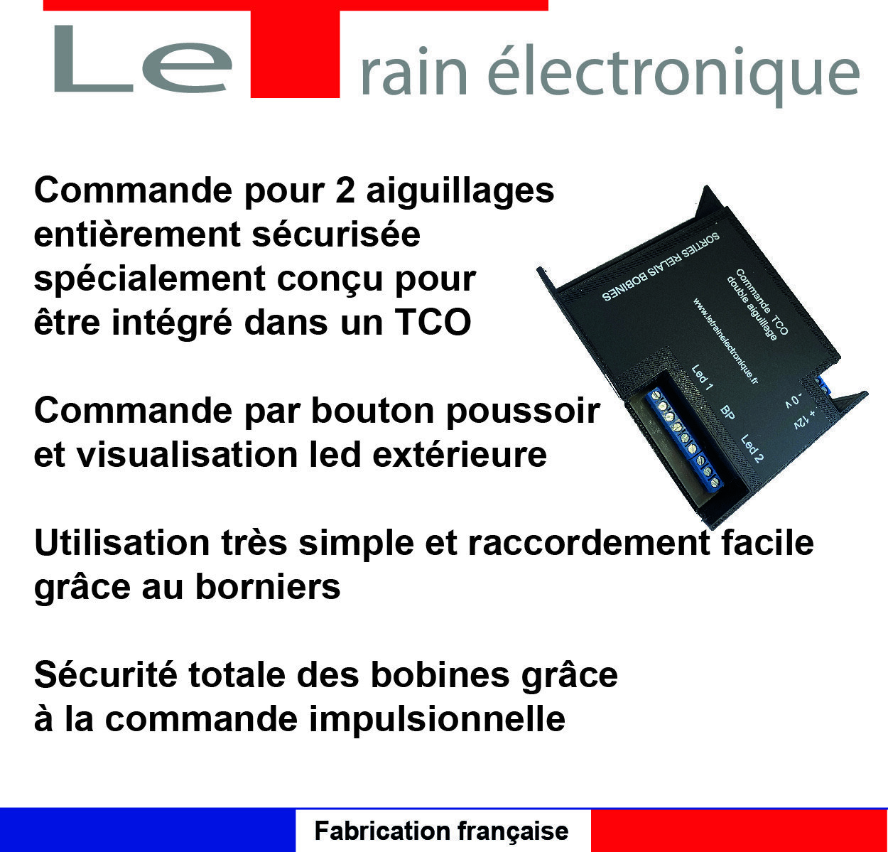 COMMANDE  TCO DEUX AIGUILLAGES