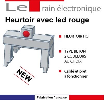 LOT DE 2 HEURTOIRS AVEC SIGNALISATION LED FONCTIONNELLE HO