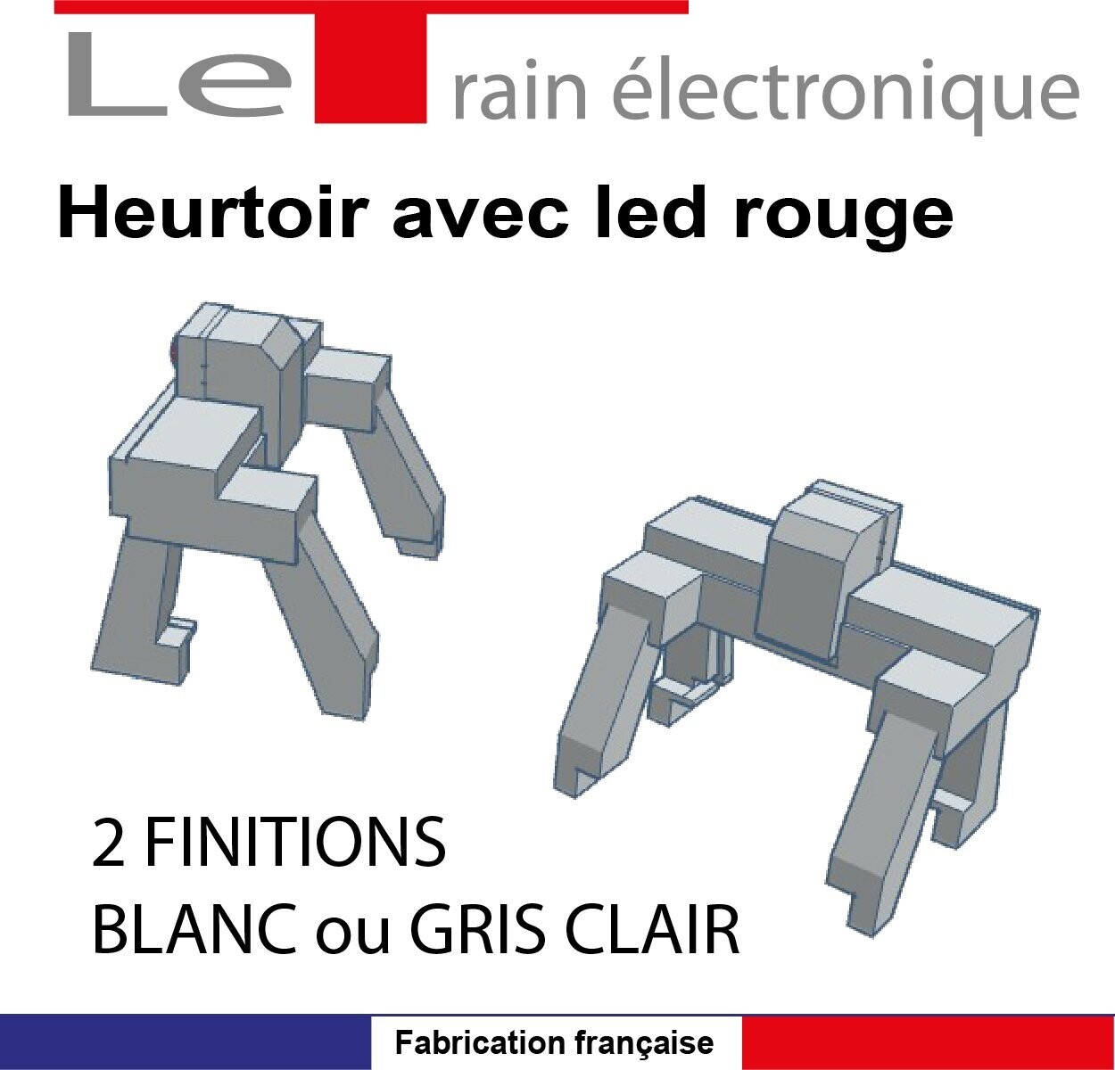 Lot Accessoires Train JEP HO - Heurtoirs, Butoirs, Signaux, Feux - France - Époque 3