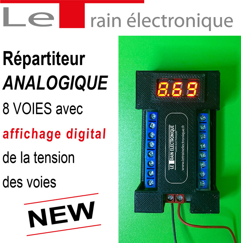 Répartiteur de puissance Analogique OU DCC  pour les voies