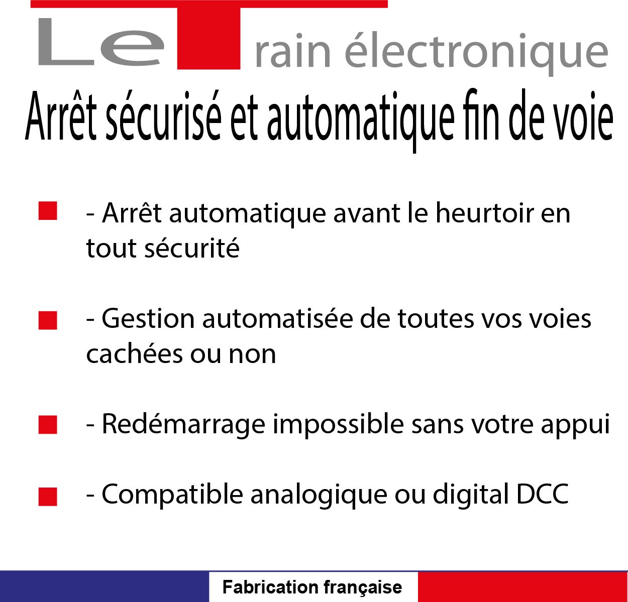 ARRET AUTOMATIQUE BUTOIR MODELISME FERROVIAIRE SIGNALETIQUE HEURTOIR