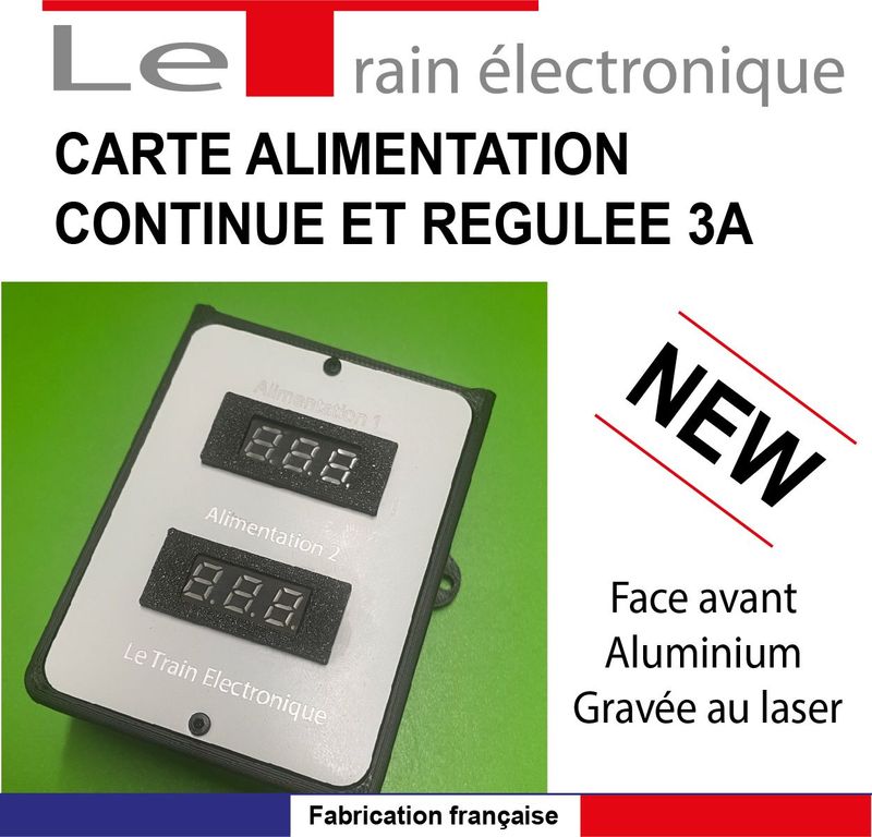 Alimentation DOUBLE continue FORTE INTENSITÉ pour vos accessoires train (éclairage)