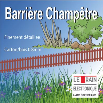 LOT DE 3 CLOTURES POUR DECOR FERROVIAIRE HO TYPE CAMPAGNE