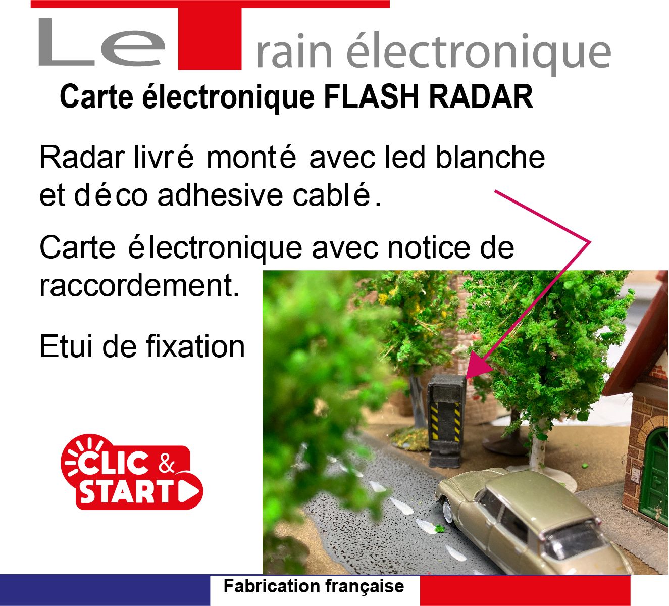 Radar avec flash automatique