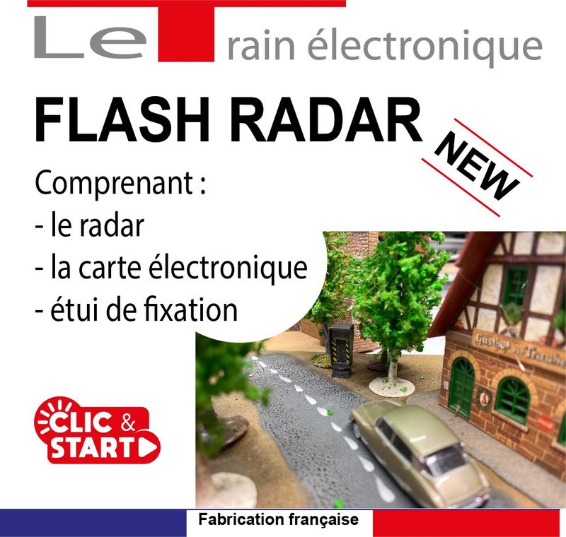 Radar avec flash automatique