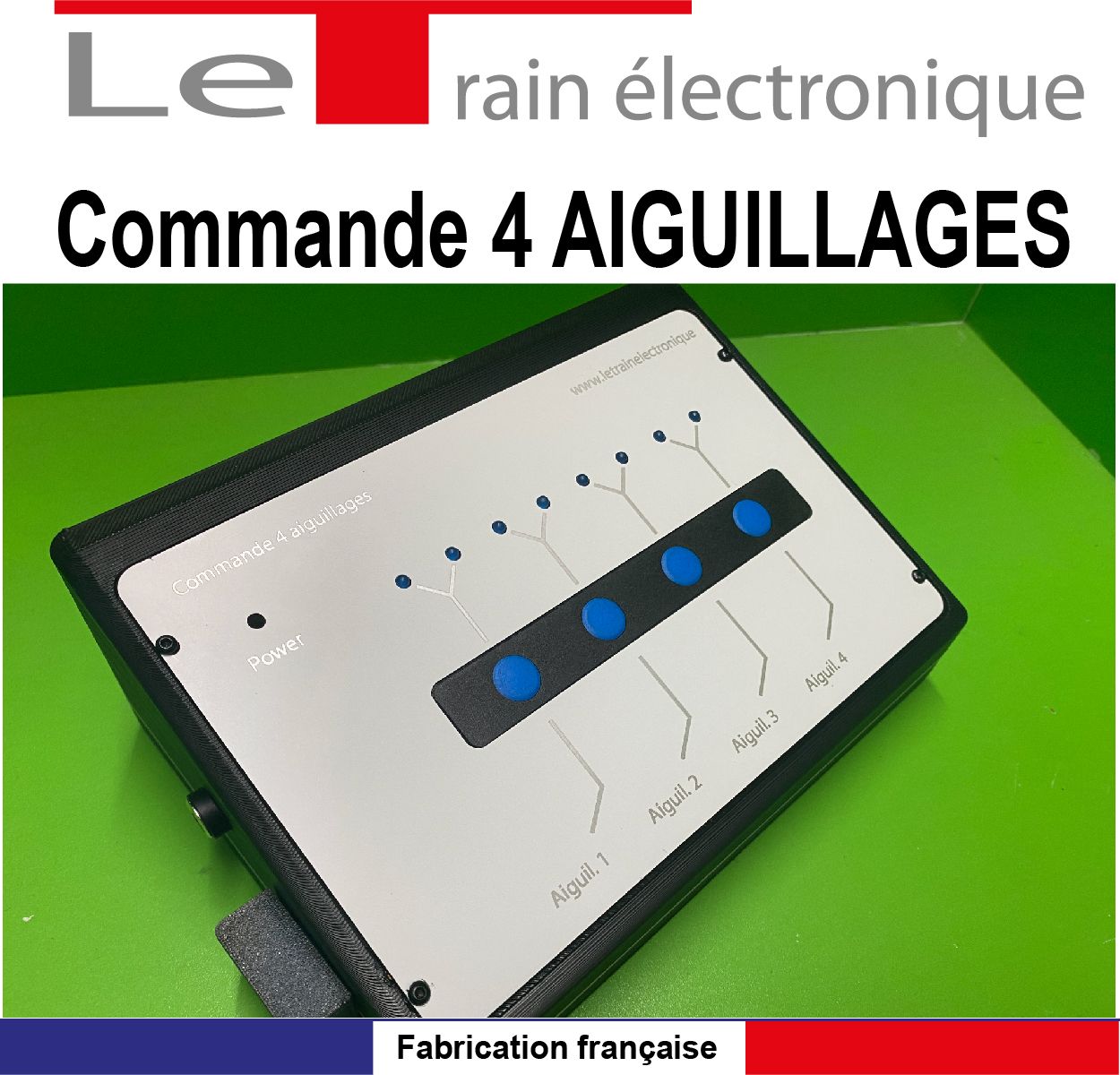 AIGUILLAGE COMMANDE POUR 4 AIGUILLAGES  SECURISE