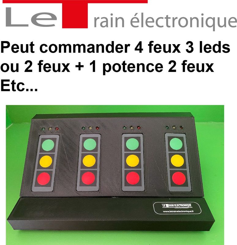 BOITIER DE COMMANDE 4 FEU avec alimentation