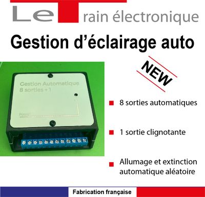 Commande électronique pour la gestion automatique de l'éclairage de vos bâtiments ferroviaires