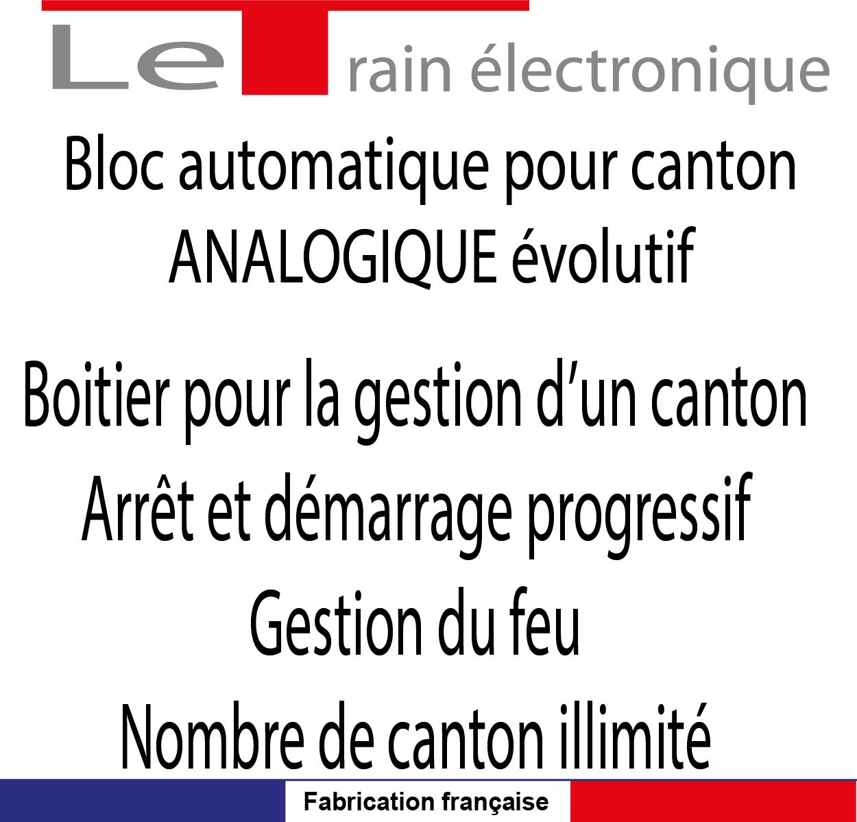 1 BLOC AUTOMATIQUE 1 CANTON PROGRESSIF