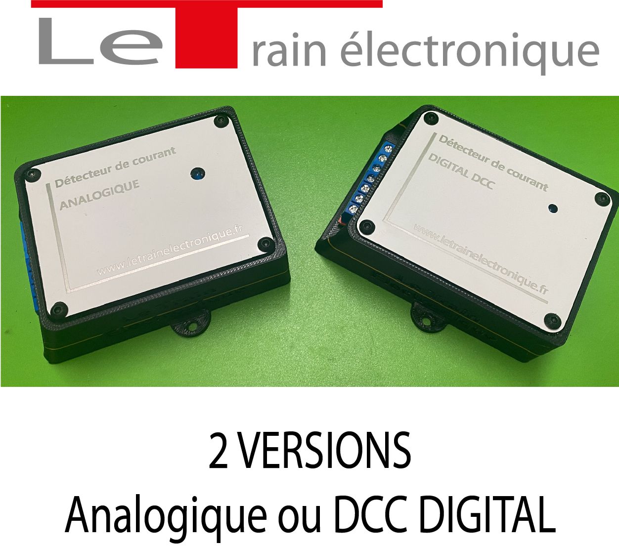 Détecteur de courant pour réseau analogique ou DCC