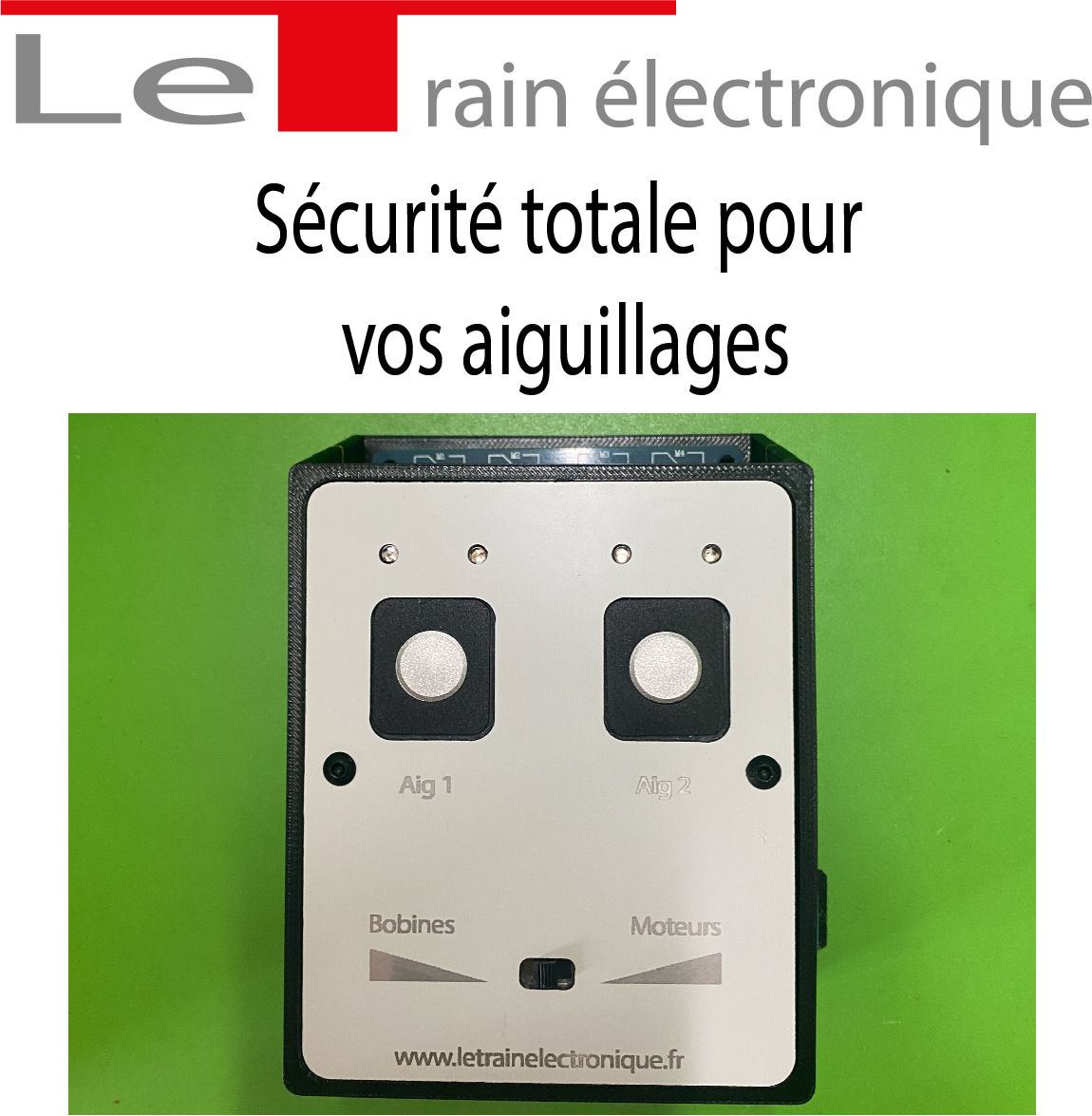 COMMANDE ELECTRONIQUE DEUX AIGUILLAGES