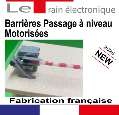 Lot de 2 Barrières PN motorisées par servos Lot de 2 Barrières PN motorisées par servos