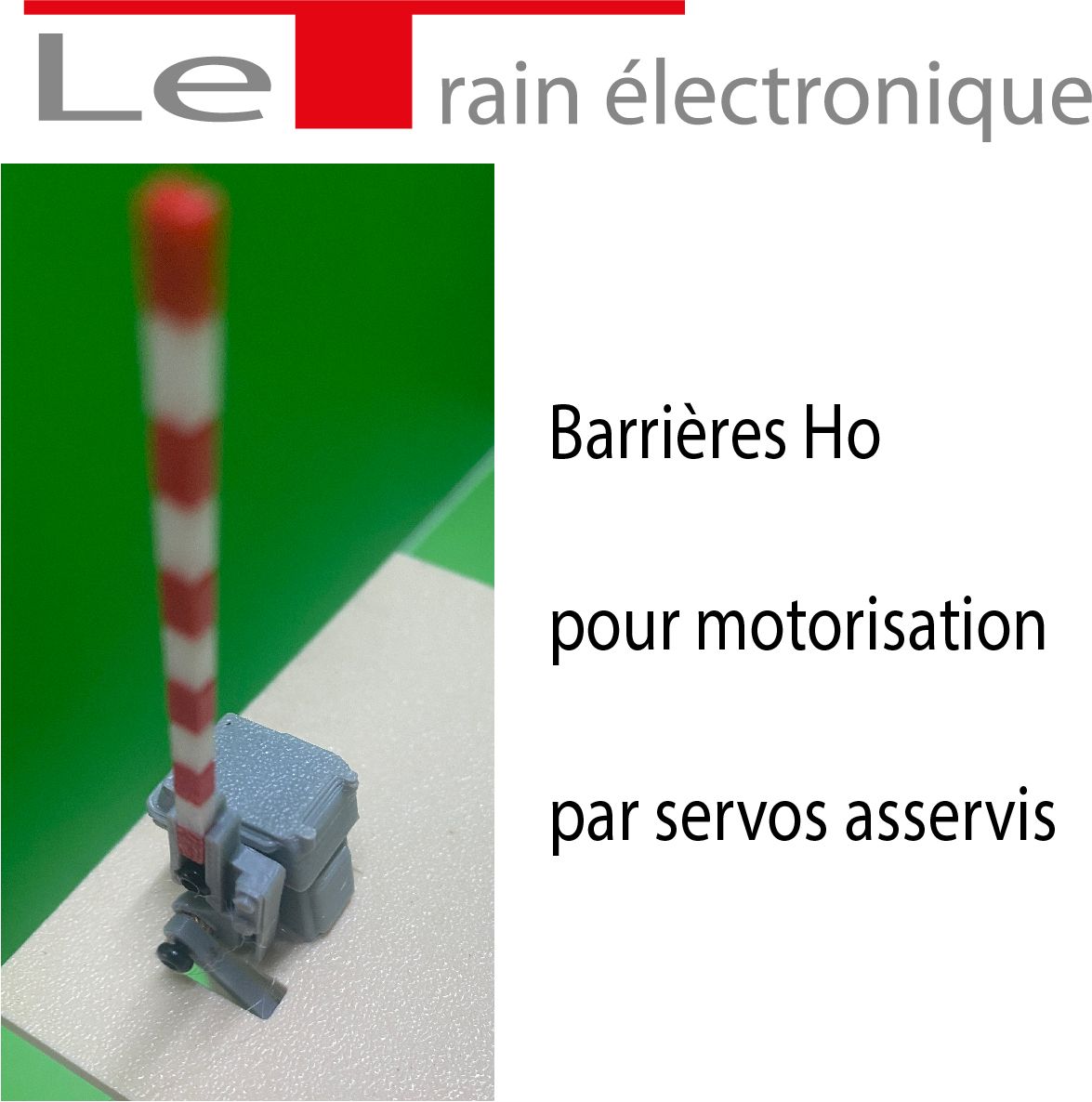 Lot de 2 Barrières PN motorisées par servos