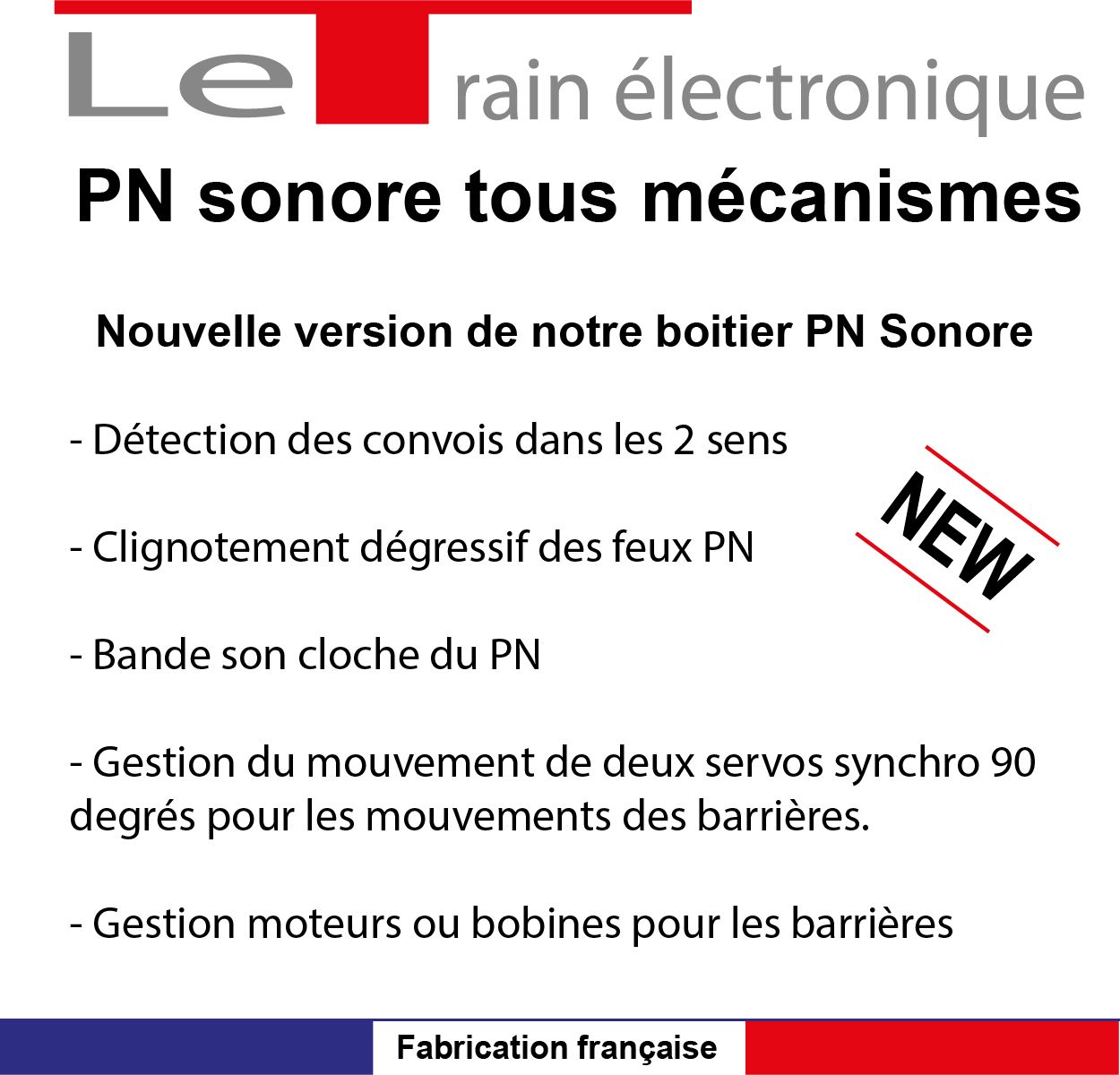 Passage à niveau automatique sonore avec servos HO, N