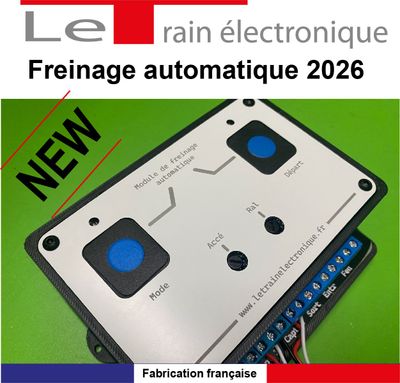 DEMARRAGE ET FREINAGE AUTOMATIQUE POUR TRAIN ANALOGIQUE