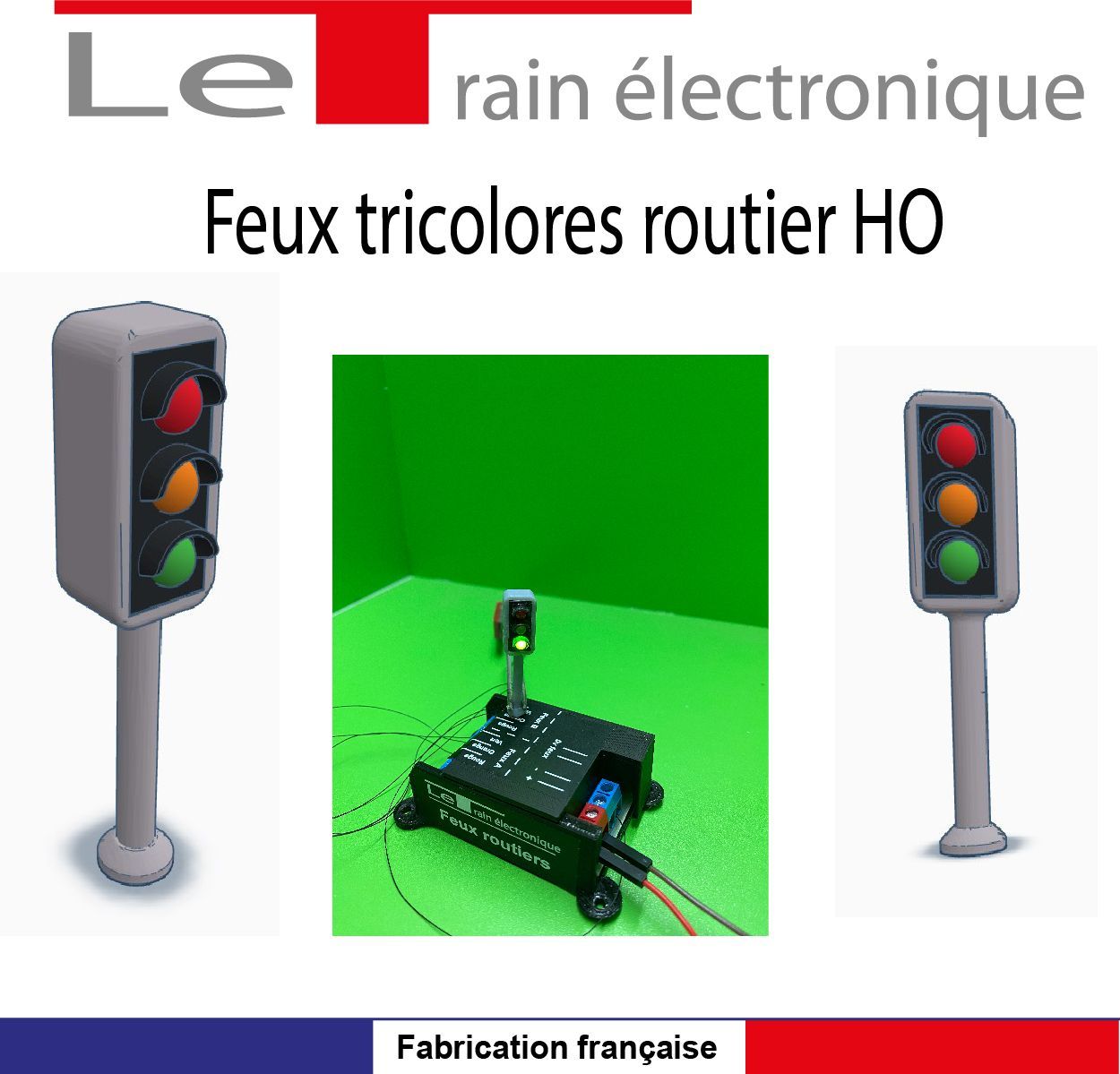 Feux routiers et boitier de commande