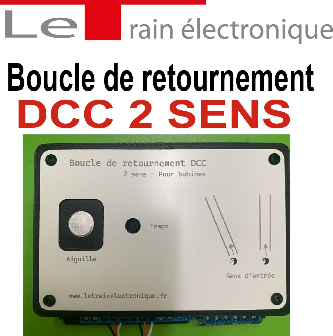BOUCLE DE RETOURNEMENT DCC 2 SENS pour modélisme ferroviaire HO, N