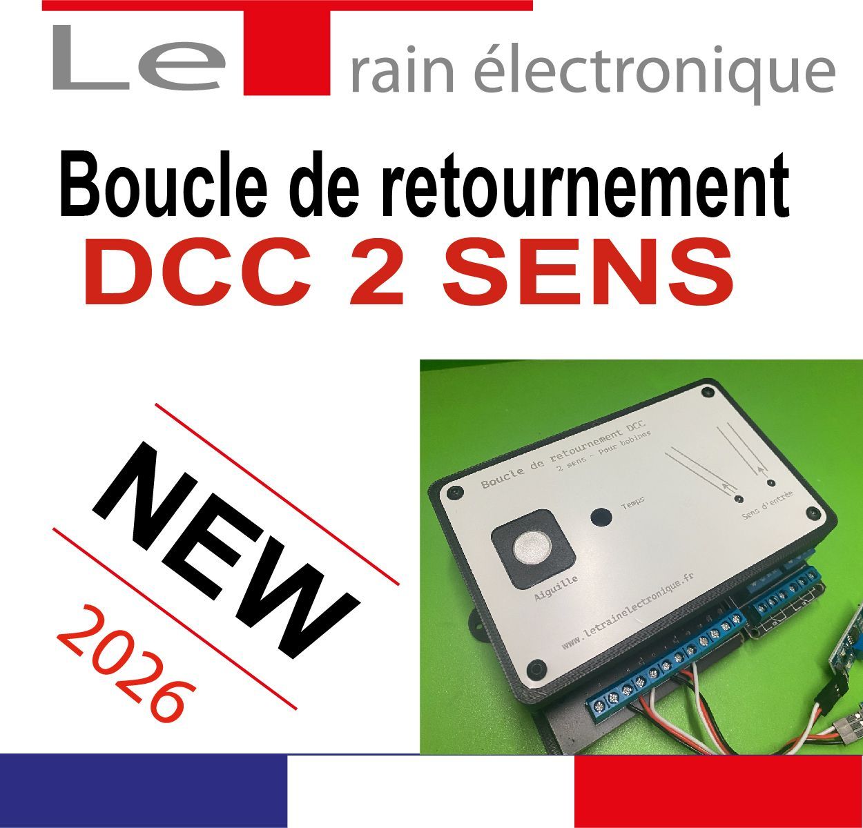 BOUCLE DE RETOURNEMENT DCC 2 SENS pour modélisme ferroviaire HO, N