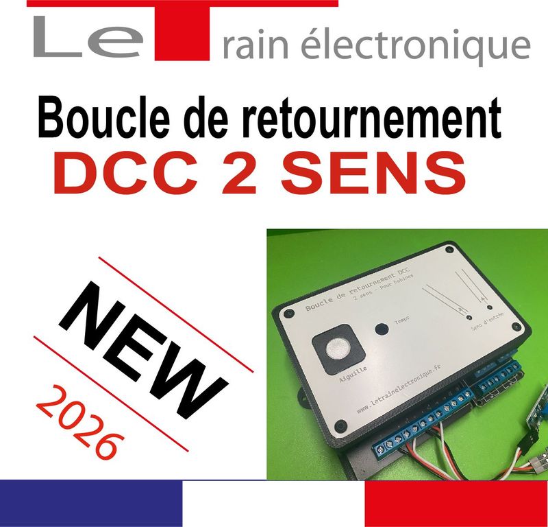 BOUCLE DE RETOURNEMENT DCC  2 SENS pour modélisme ferroviaire HO, N