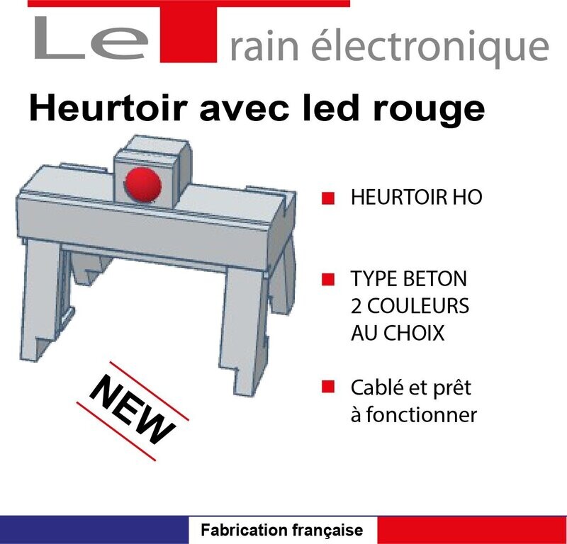 LOT DE 2 HEURTOIRS AVEC SIGNALISATION LED FONCTIONNELLE 1/43 LOT DE 2 HEURTOIRS AVEC SIGNALISATION LED FONCTIONNELLE 1/43