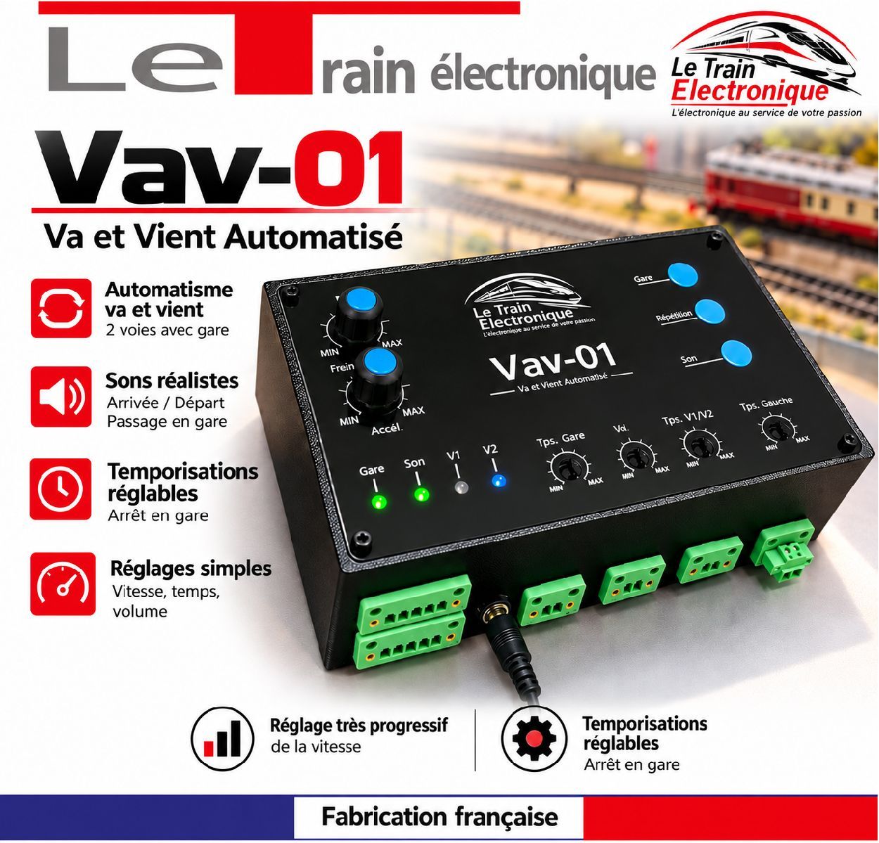 Va et Vient automatique avec animation sonore et double voie Va et Vient automatique avec animation sonore et double voie