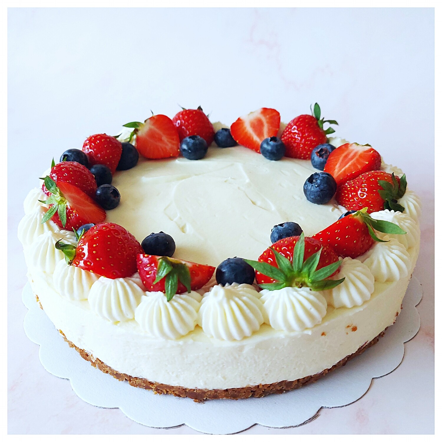 TAART - witte chocolade cheesecake