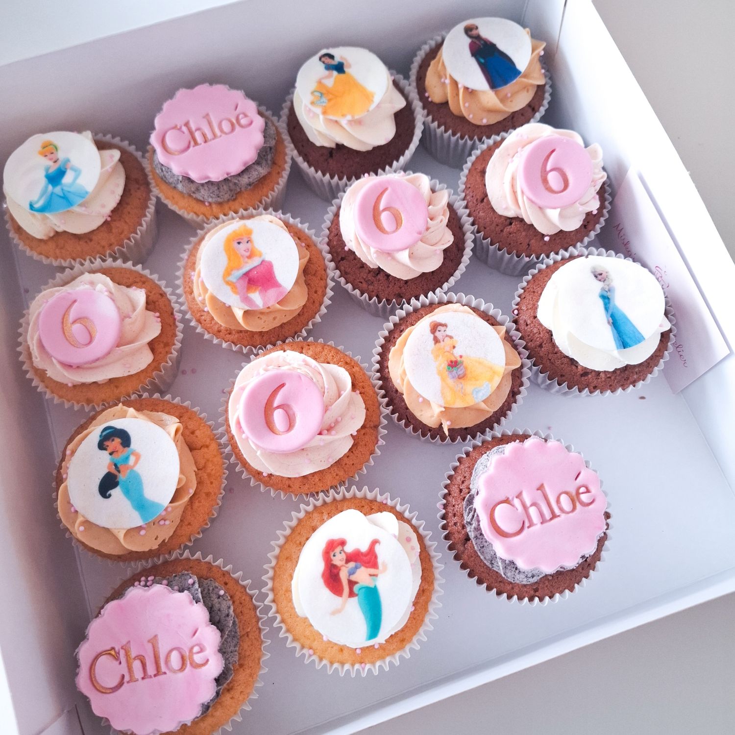 CUPCAKE  -  Eetbare print + Naam&amp;leeftijd (vanaf 10st)