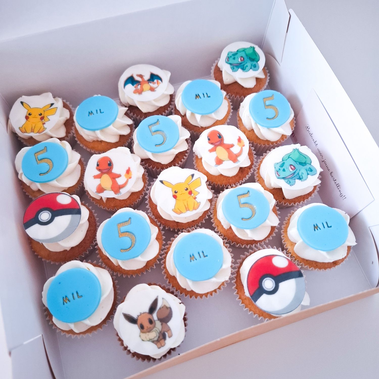 CUPCAKE MINI -  Eetbare print + Naam&amp;leeftijd (vanaf 20st)