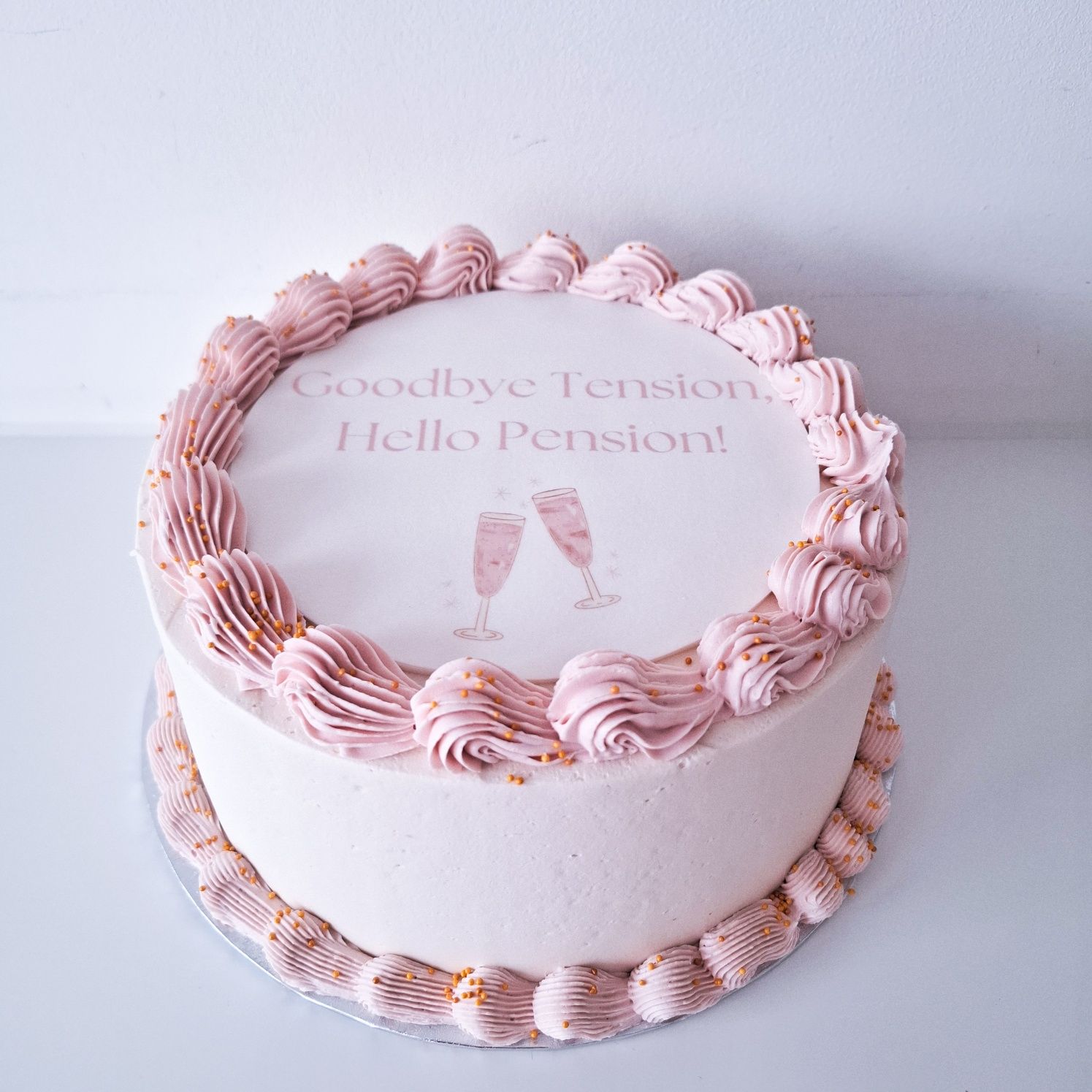 FEESTELIJKE TAART - Vintage design met gepersonaliseerde print