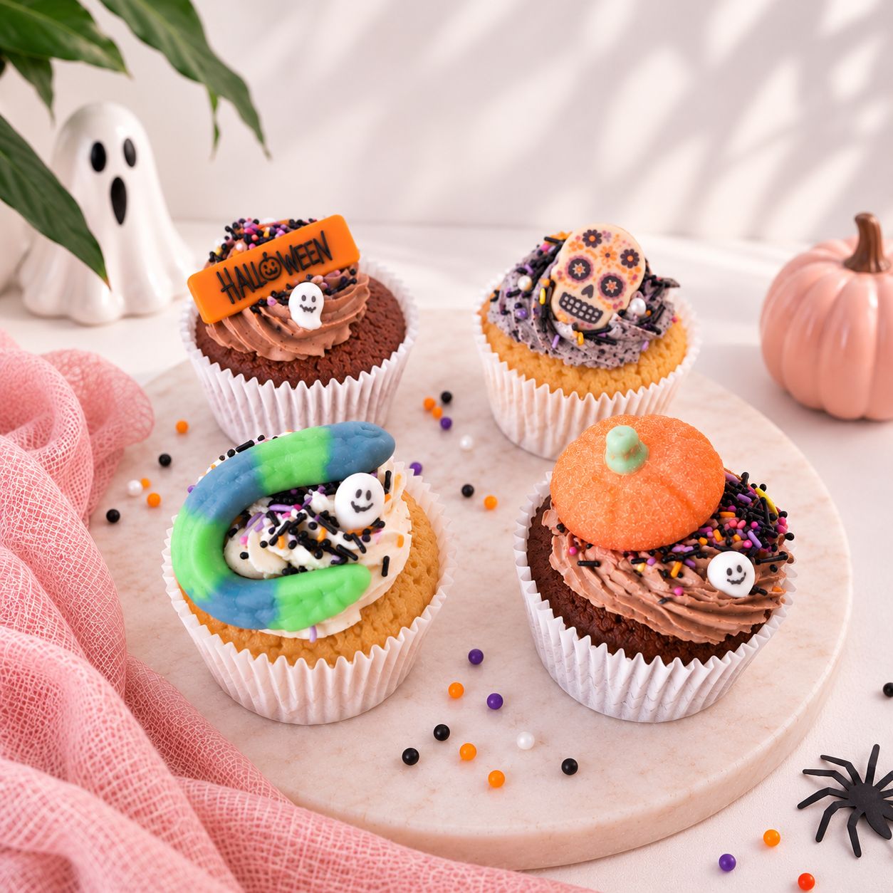 HALLOWEEN cupcake geschenkdoosje (6st) HALLOWEEN cupcake geschenkdoosje (6st)