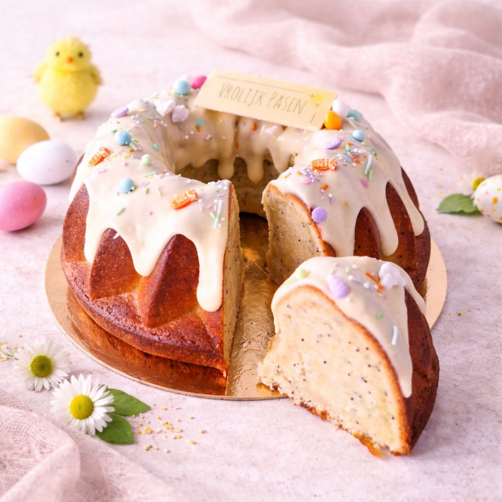 PAAS Citroen maanzaad cake PAAS Citroen maanzaad cake