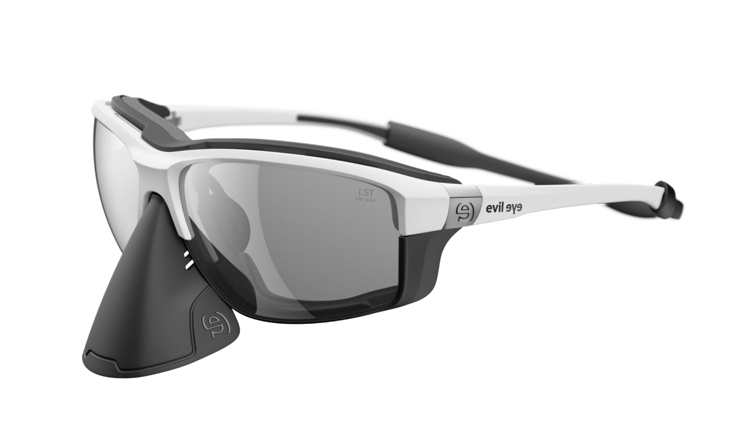 Elate.o pro e023 by Evil Eye, Farbe Fassung / Farbe Gläser: 1500 / LST grey silver Mirror, Grösse: S