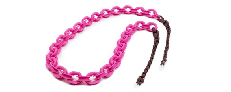 Brillenkette CP04 FLAMINGO-RUBY by Götti Switzerland