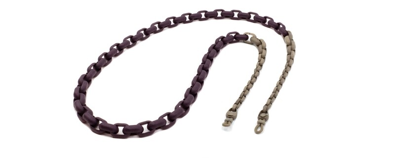 Brillenkette CP03 PLUM-SAND by Götti Switzerland